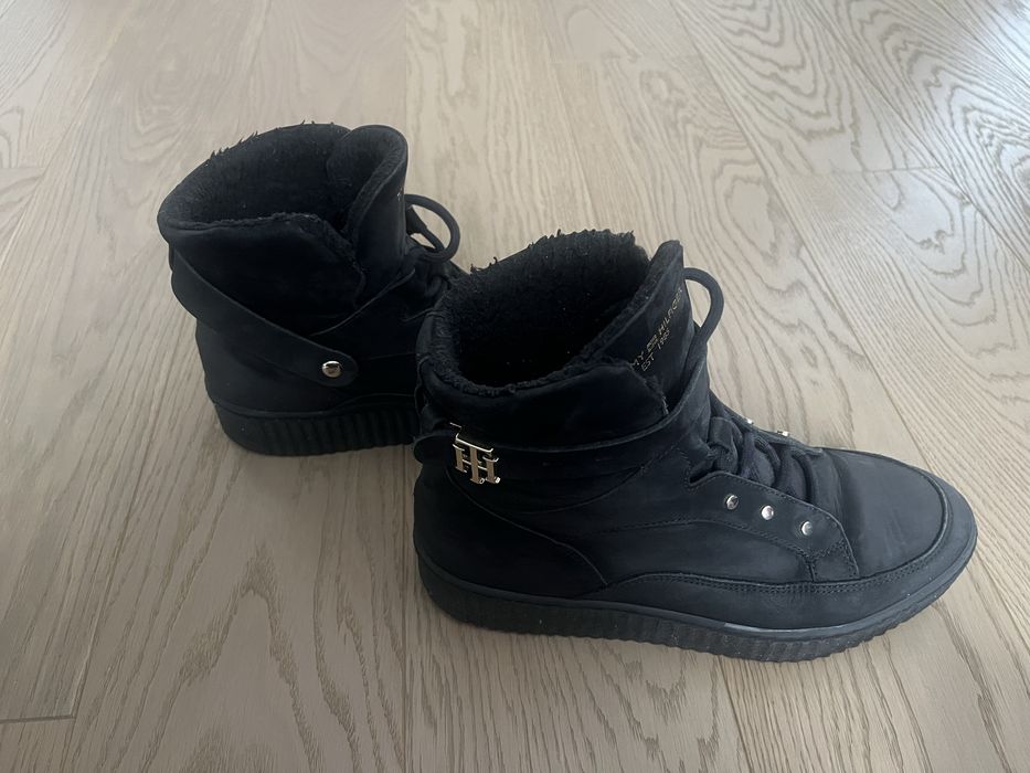 Buty zimowe damskie ocieplane tommy hilfiger rozm. 39 koturna