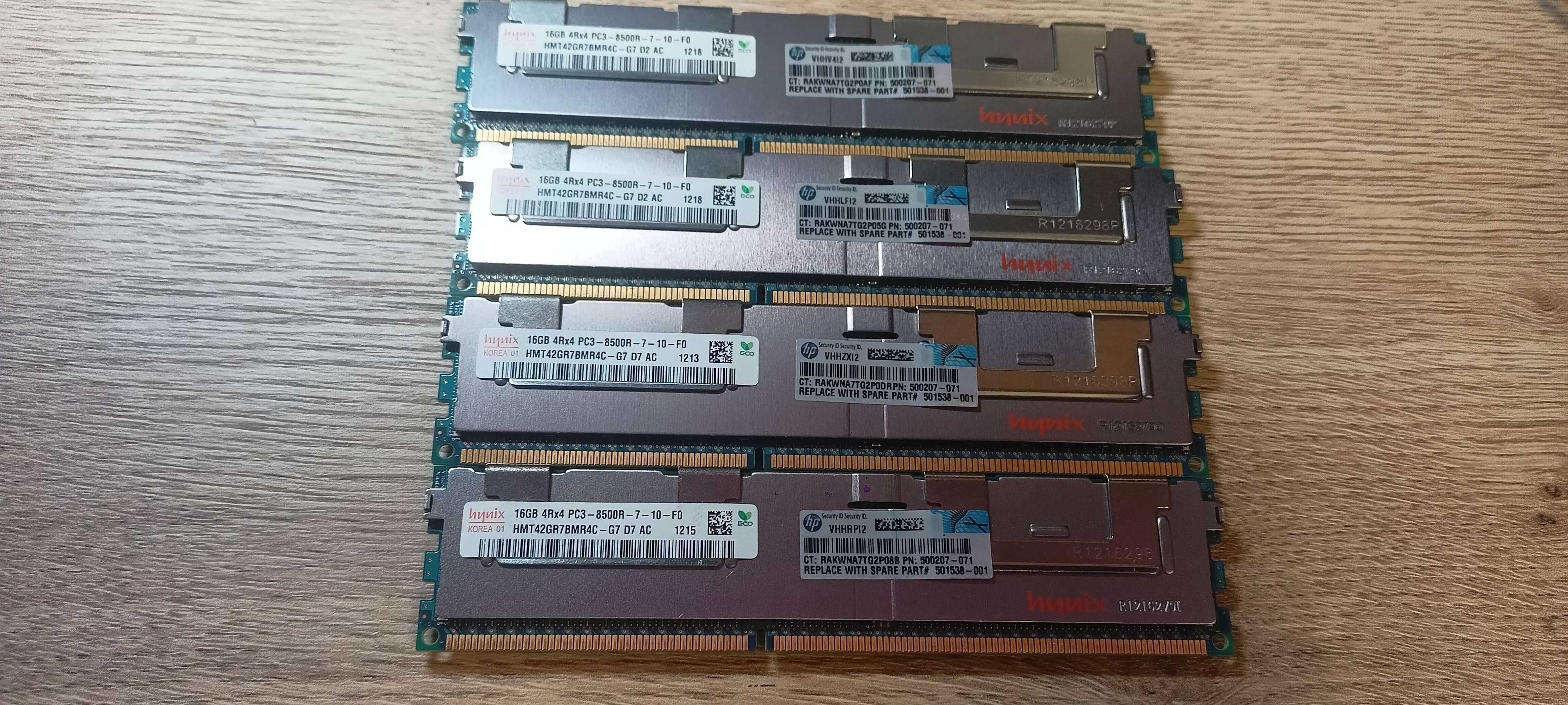 64GB DDR3 ECC (4x16GB) Profesjonalna pamięć serwerowa/stacja robocza