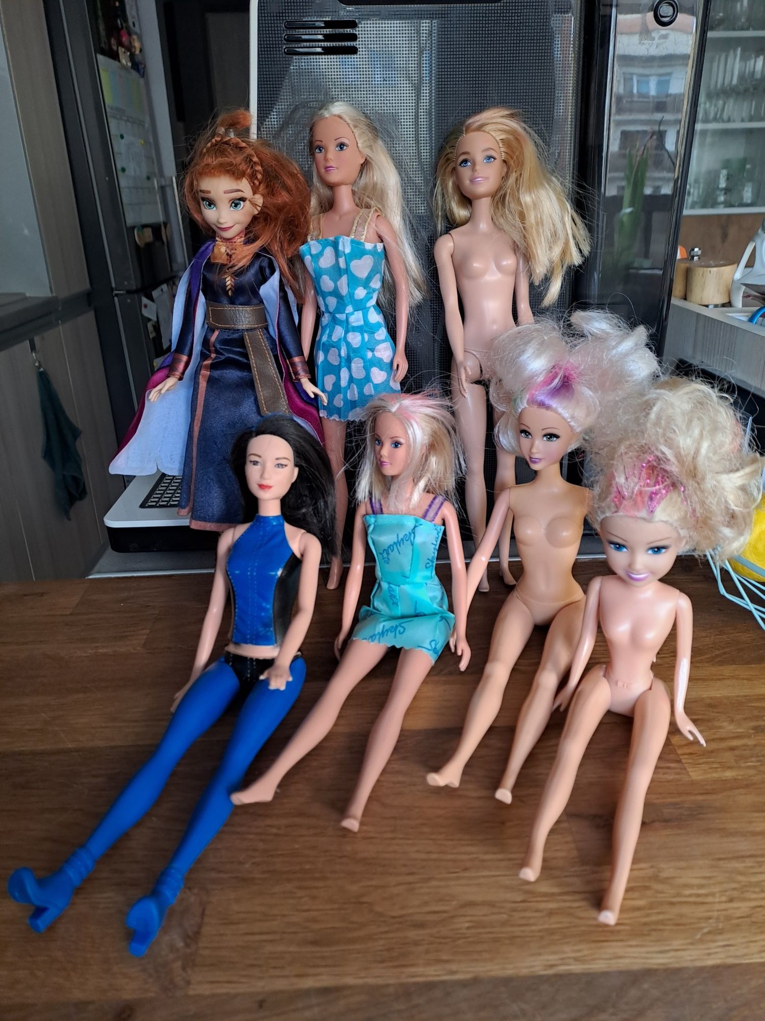 Lalki komplet 7szt Barbie Kraina lodu Frozen inne