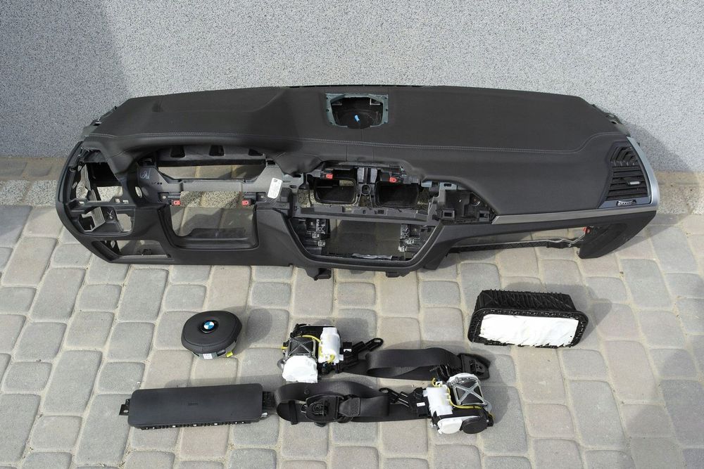 bmw g01 x3 g02 x4 deska konsola pulpit kokpit pÓŁka airbag pasy pas
