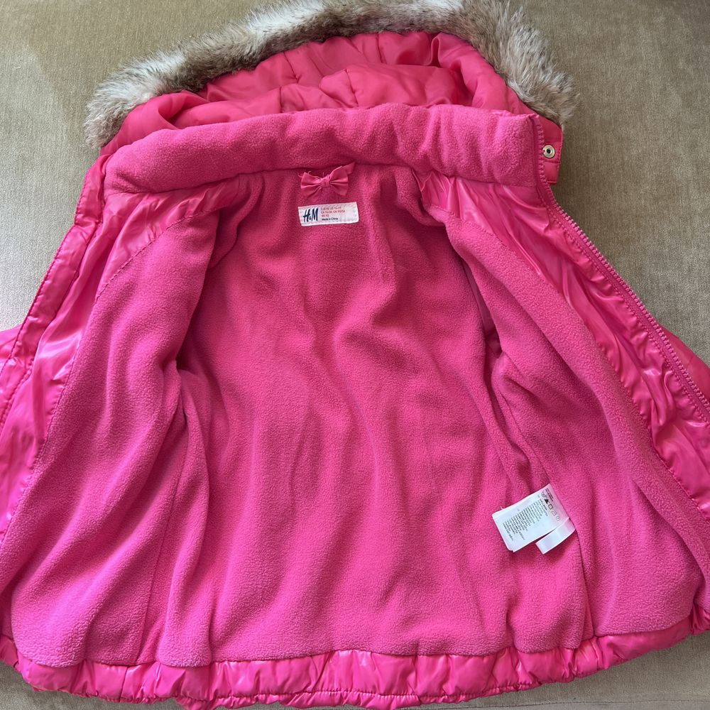 Куртка  h&m на дівчинку 2-3 роки, тепла