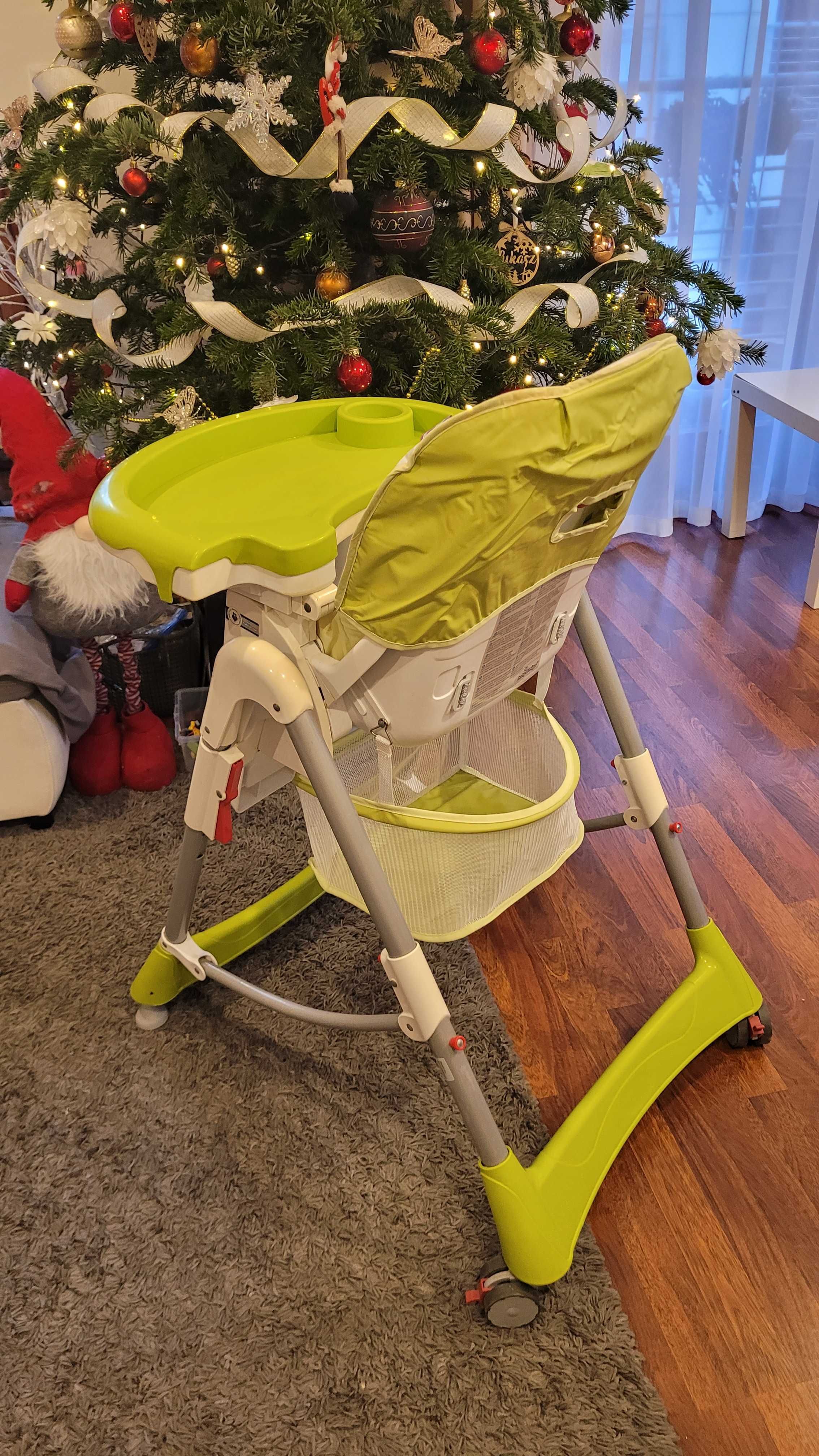 Krzesełko fotelik do karmienia dla dzieci Baby Design Bambi zielone