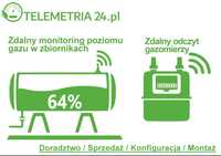 Zdalny odczyt / monitoring poziomu gazu w zbiorniku LPG i gazomierzy