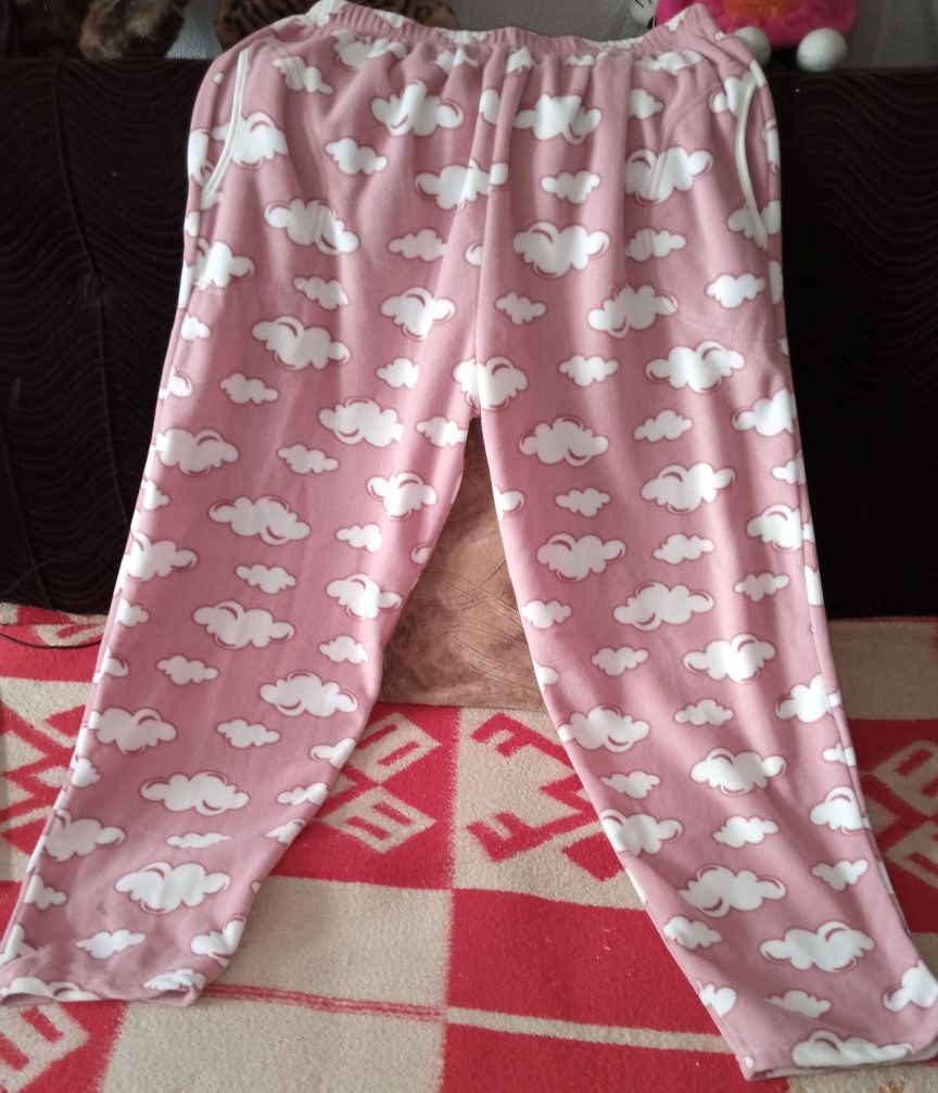 Тепла турецька піжама-домашній костюм 4XL