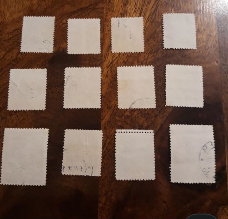 Znaczki pocztowe z 2WW Adolf Hitler 12 sztuk II Wojna Światowa