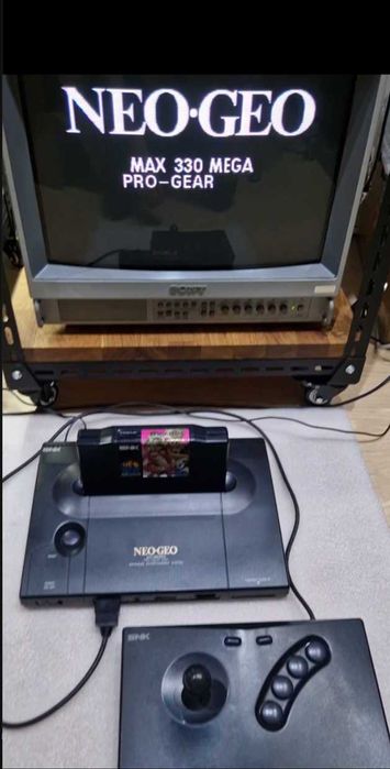 Retro konsola SNK Neo Geo AES, kontroler, zasilacz