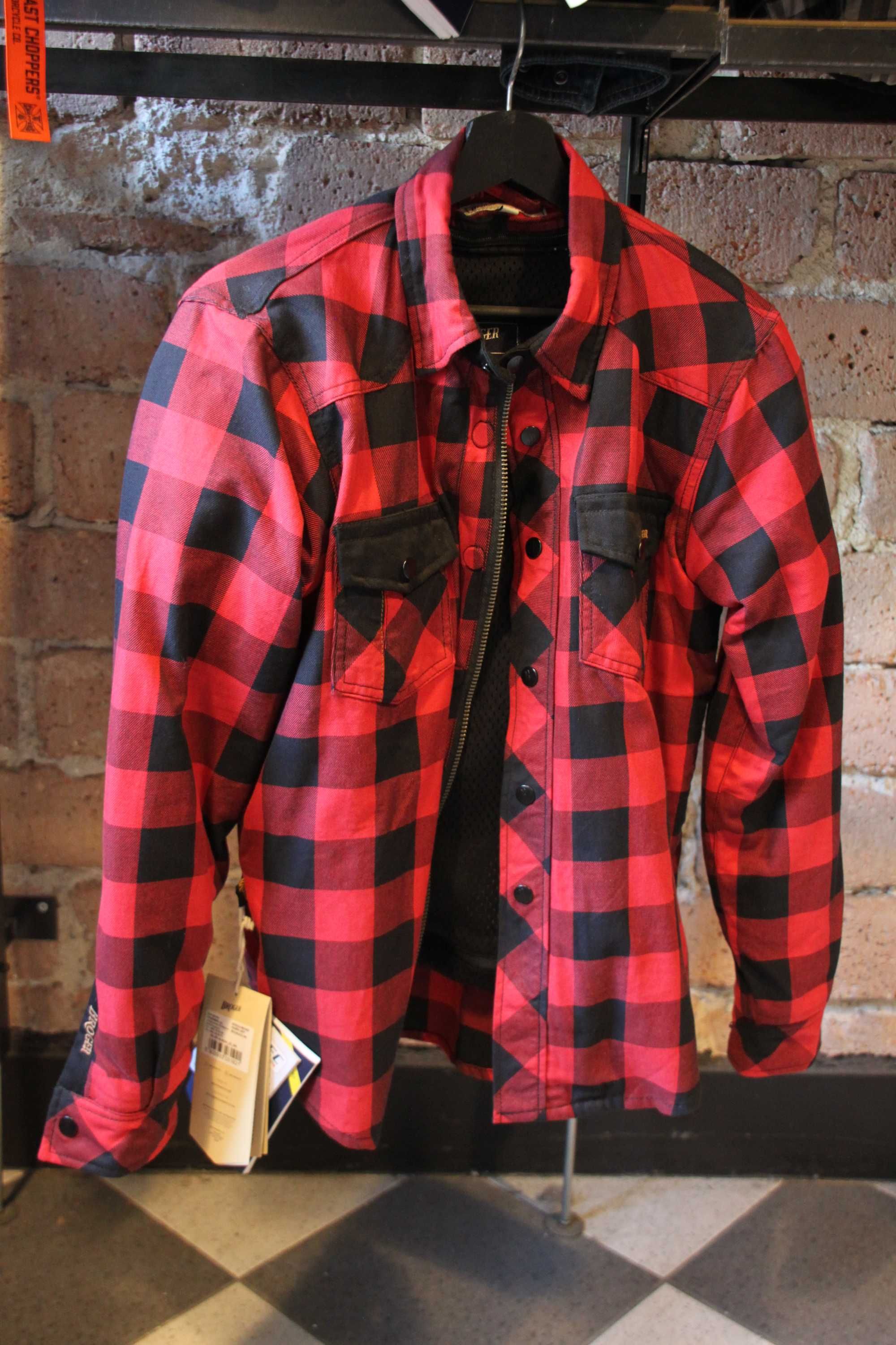Harley Koszula Broger Alaska red & black OSTATNIA SZTUKA