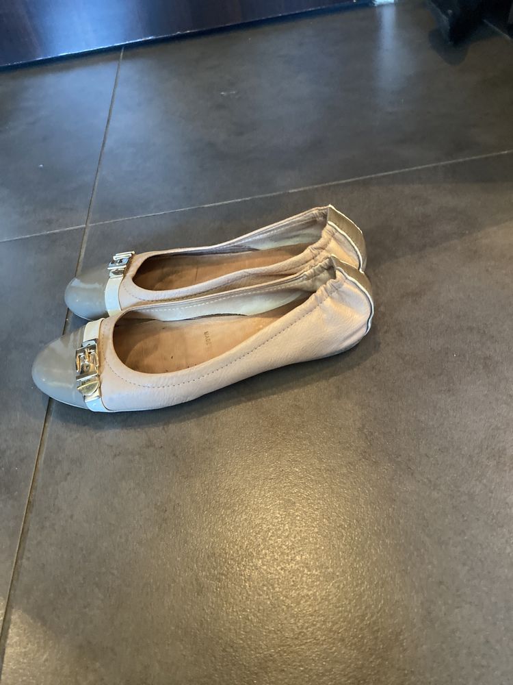 Baleriny ze skory buty botki 24,9