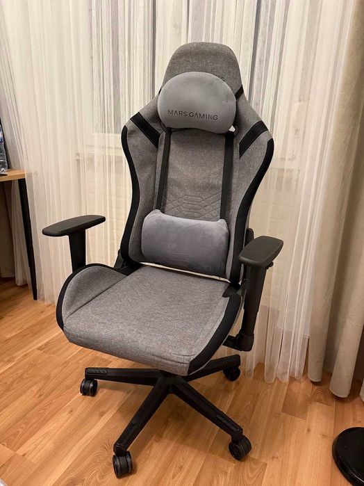 Cadeira Gaming Mars Gaming MGC-PRO FABRIC Cinza/Preta