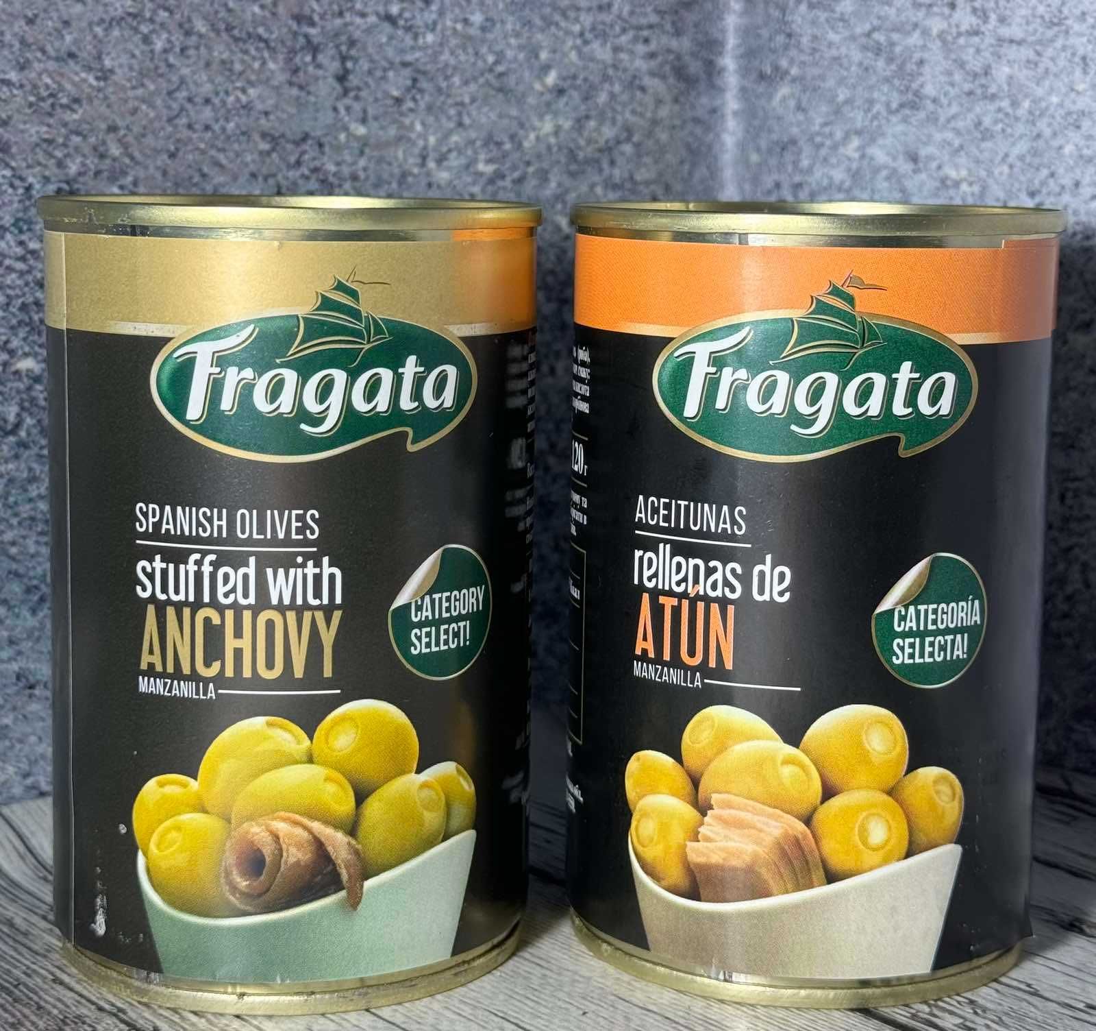 Оливки Fragata 300 г з тунцем та анчоусами