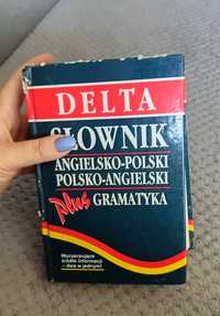 Słownik polsko-angielski+ gramatyka wydawnictwo Delta