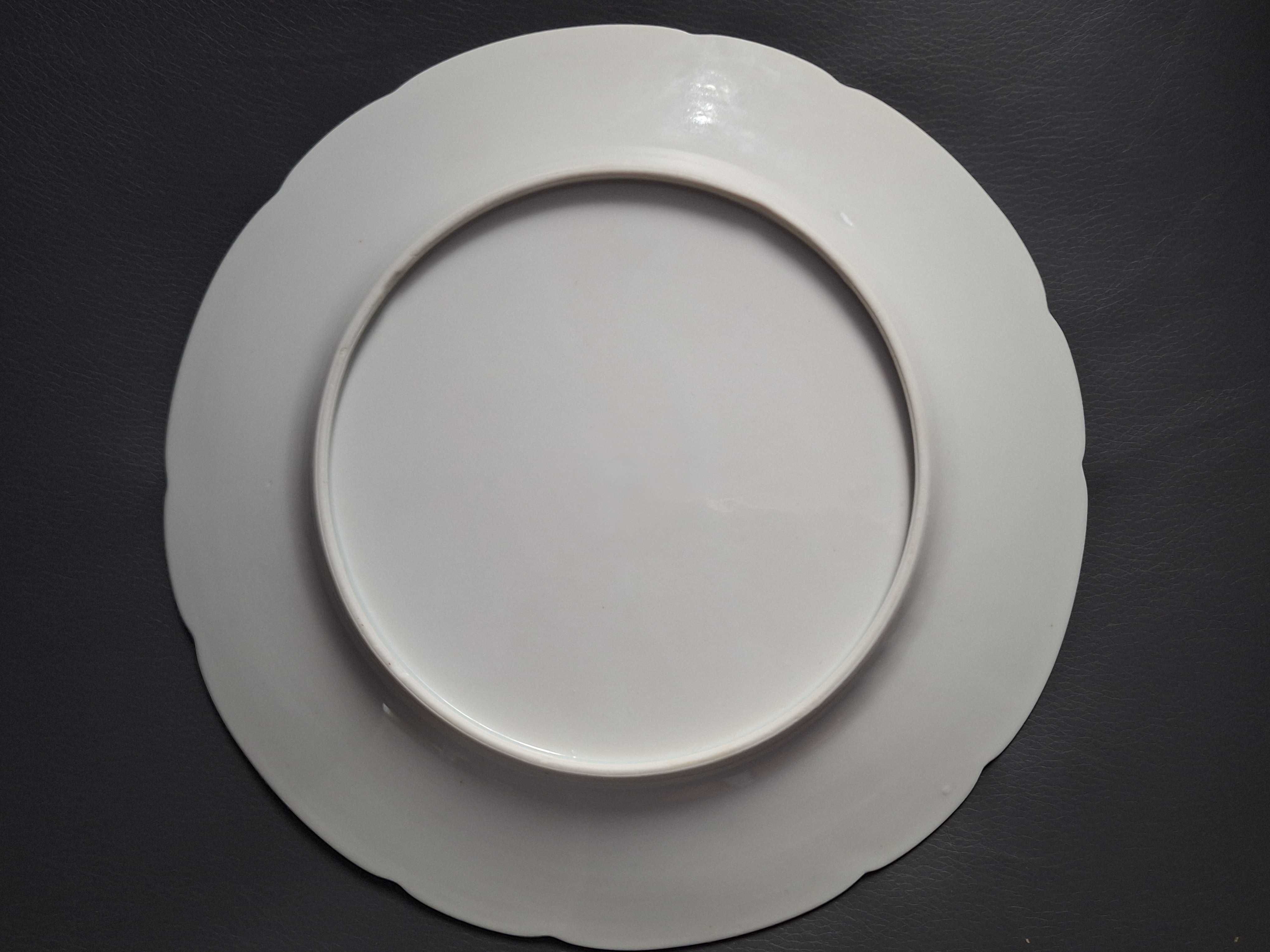 3 Talerze Duże Obiadowe Fabryka Porcelany Ćmielów