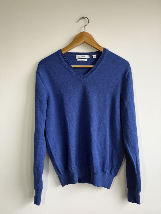 Wełniany 100% merino sweter Calvin Klein