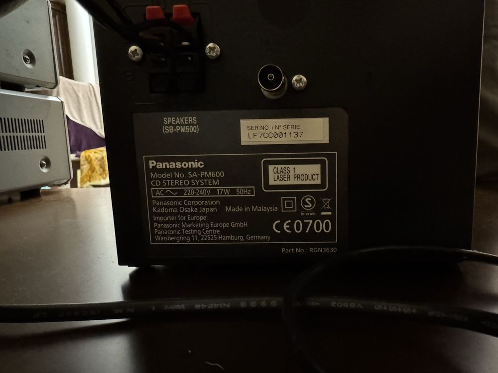 Panasonic SA-PM600, аудіо система bluetooth музичний центр