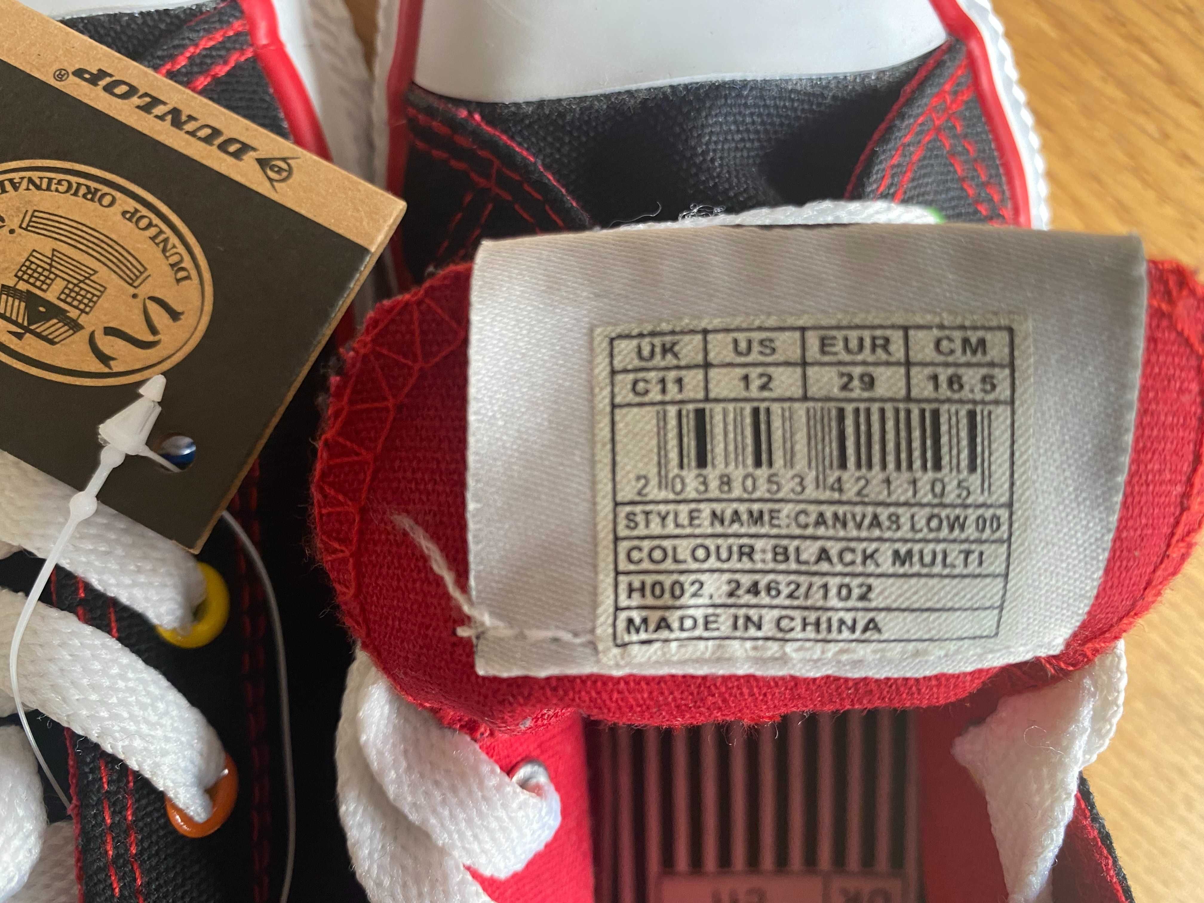 buty, trampki tenisówki Dunlop, roz. 29, NOWE z metką