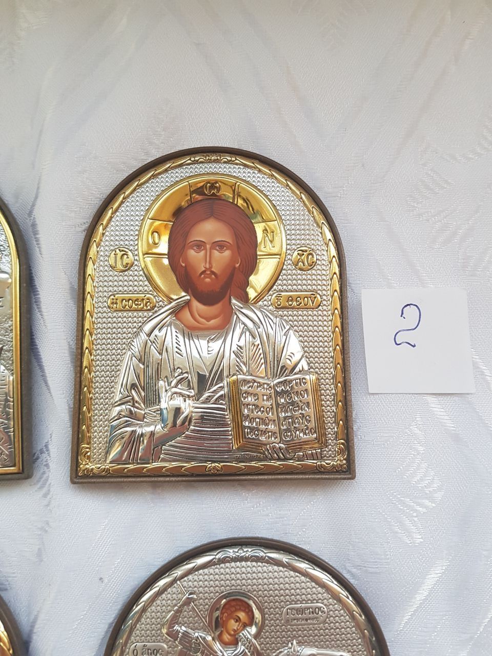 Иконка греческая серебро