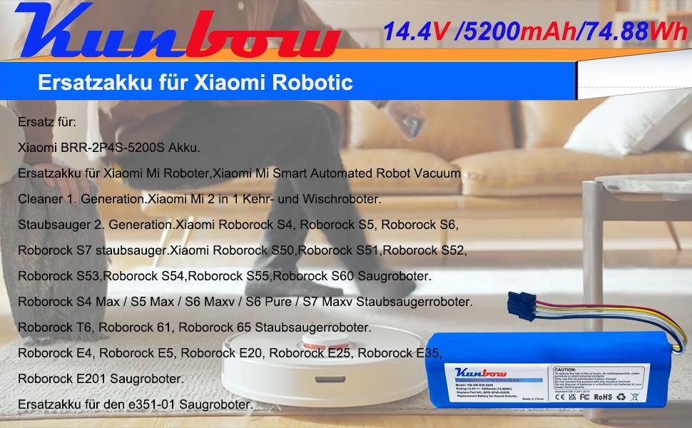 Akumulator Bateria Do Odkurzaczy Do Xiomi Mi Mijia 1 2 Roborock Dreame