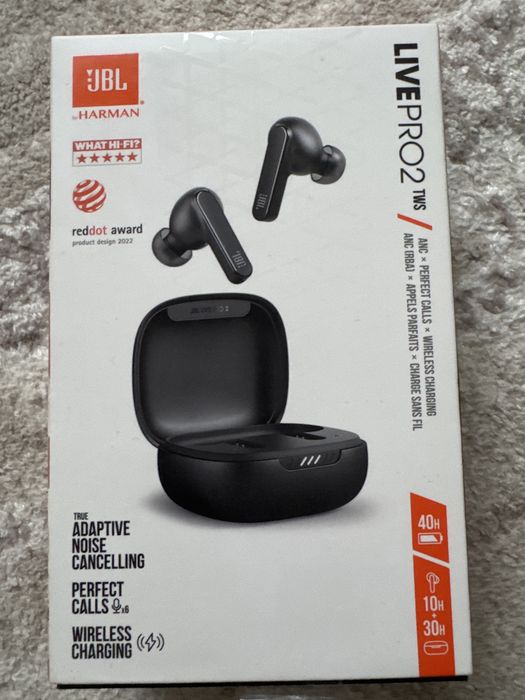 Навушники JBL Live Pro 2 Black (JBLLIVEPRO2TWSBLK) стан новий