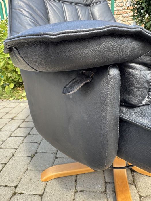 Крісло реклайнер шкіряне (00121) крісло для відпочинку