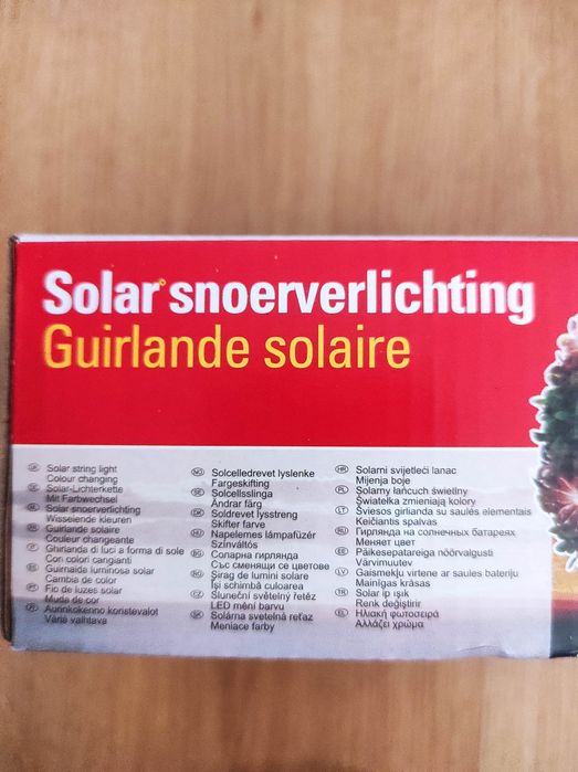 Solarny łańcuch świetlny Kwiat 20 LED