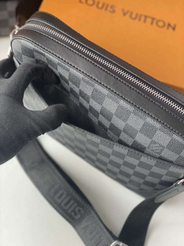 Чоловіча сумка барсетка луі вітон louis vuitton 2 in 1