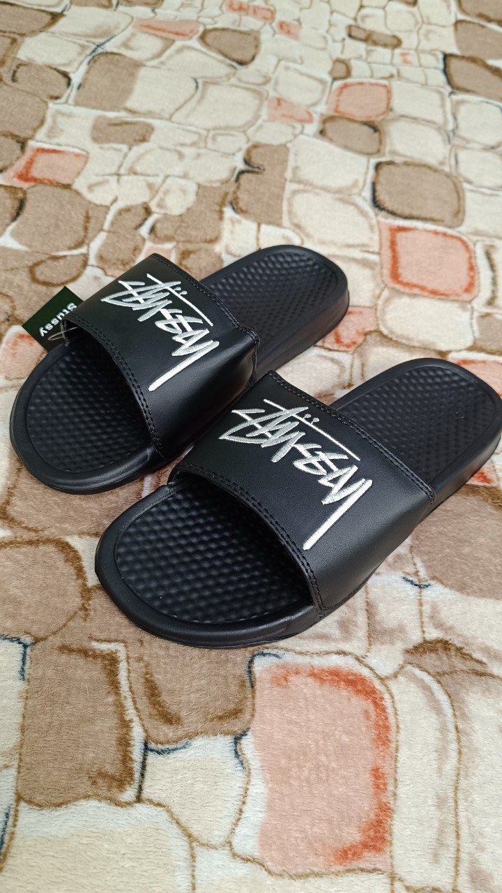Тапки тапочки шлепки nike stussy benassi Jordan найк стусі Джордан