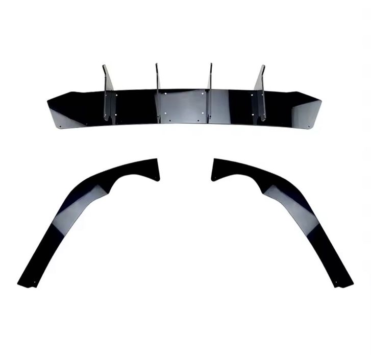 Накладка на задний бампер диффузор Volkswagen Passat B8.5 губа бампера