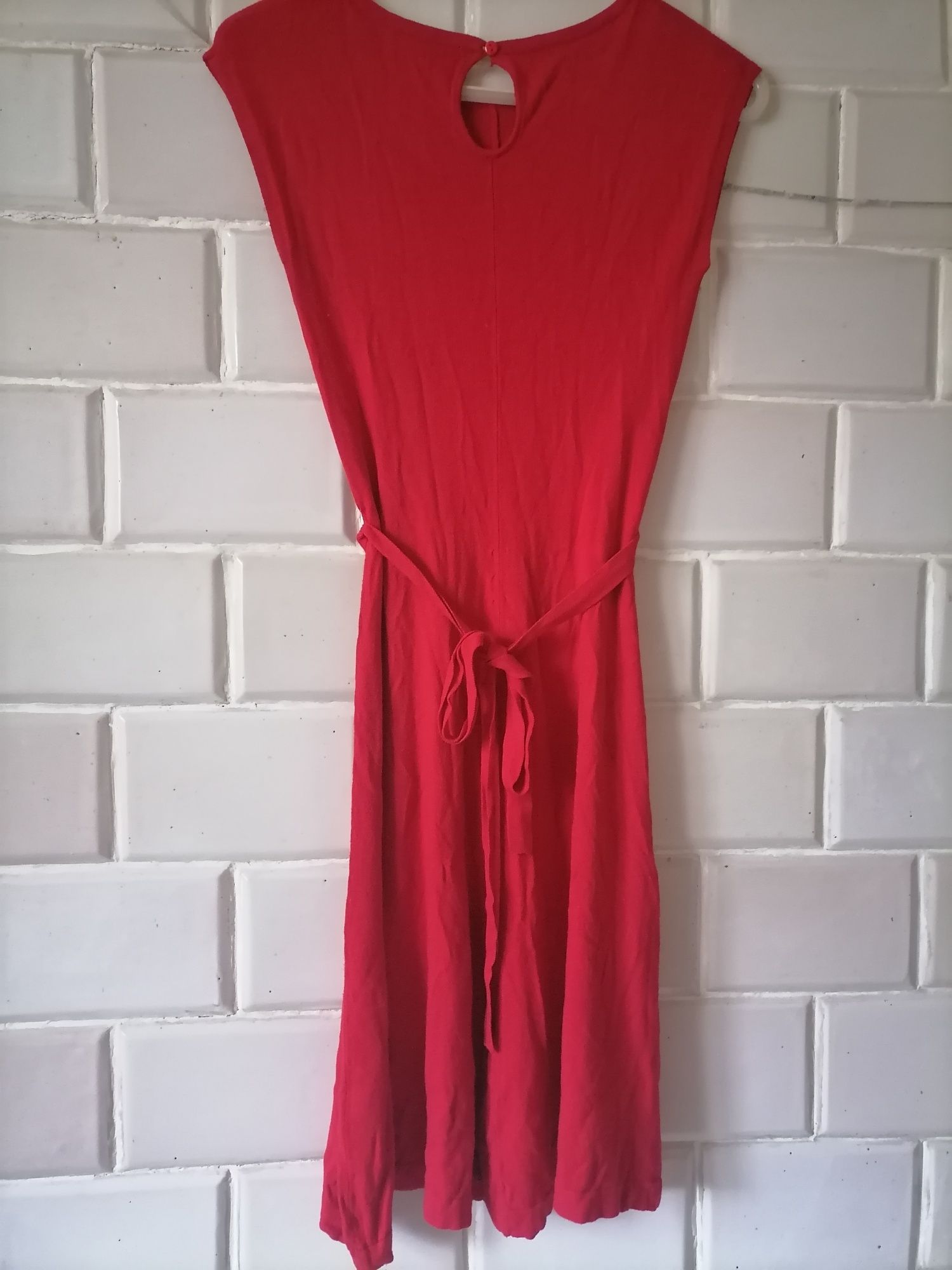 Sukienka damska czerwona  wiskoza