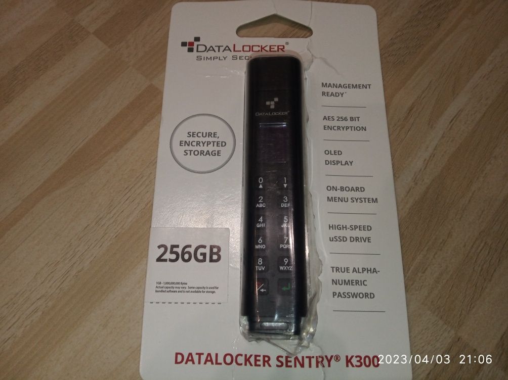 Флешка DataLocker Sentry K300 micro SSD 128-256ГБ