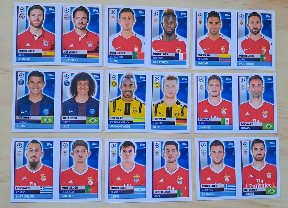 Lote de cromos Futebol da Panini