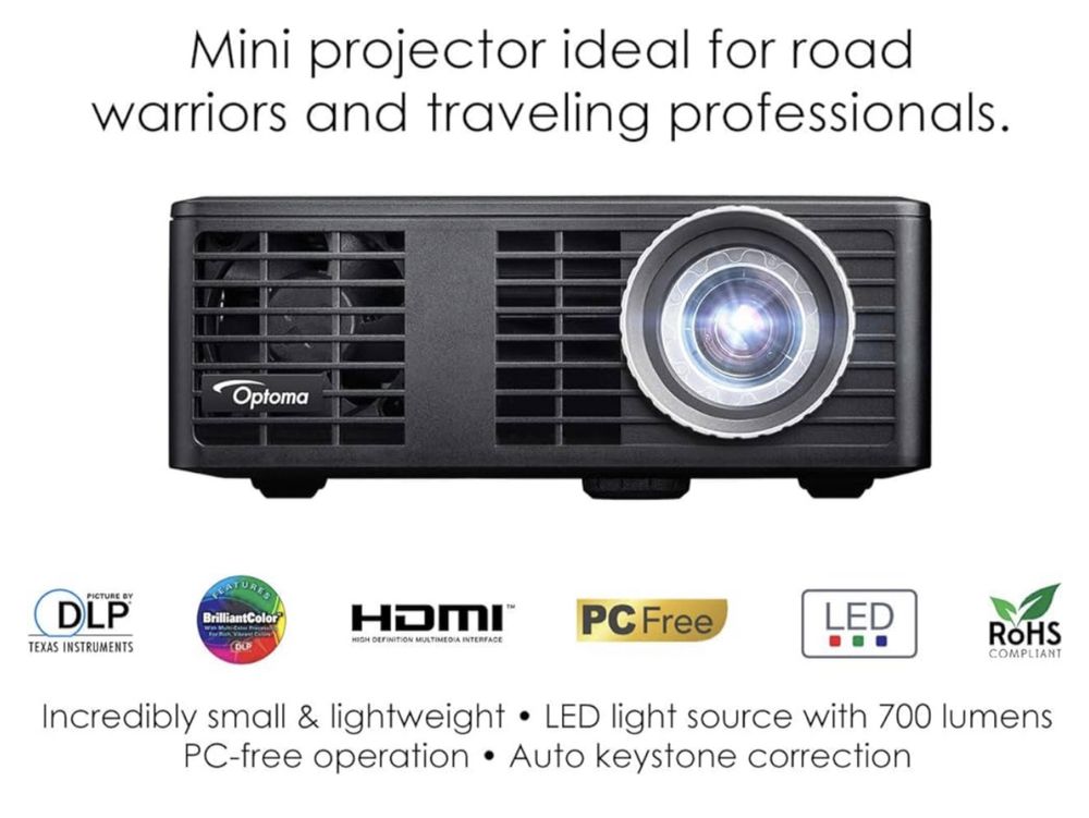 Optoma ML750 WXGA Portable LED projeector