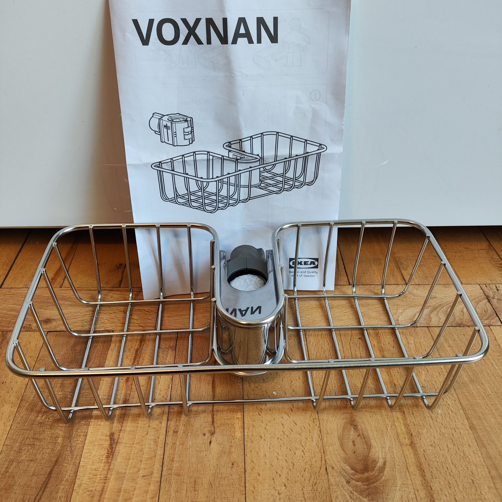 Półka prysznicowa VOXNAN, półka na drążek prysznicowy