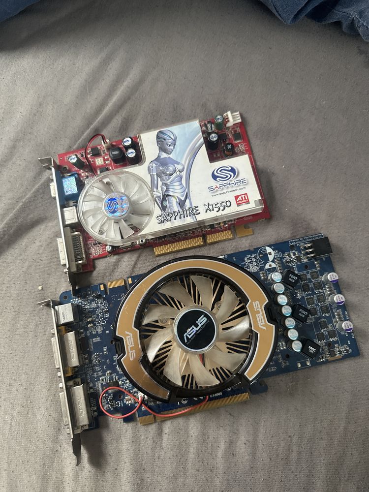 Retro karty graficzne nvidia9600gt? oraz x1550 sapphire