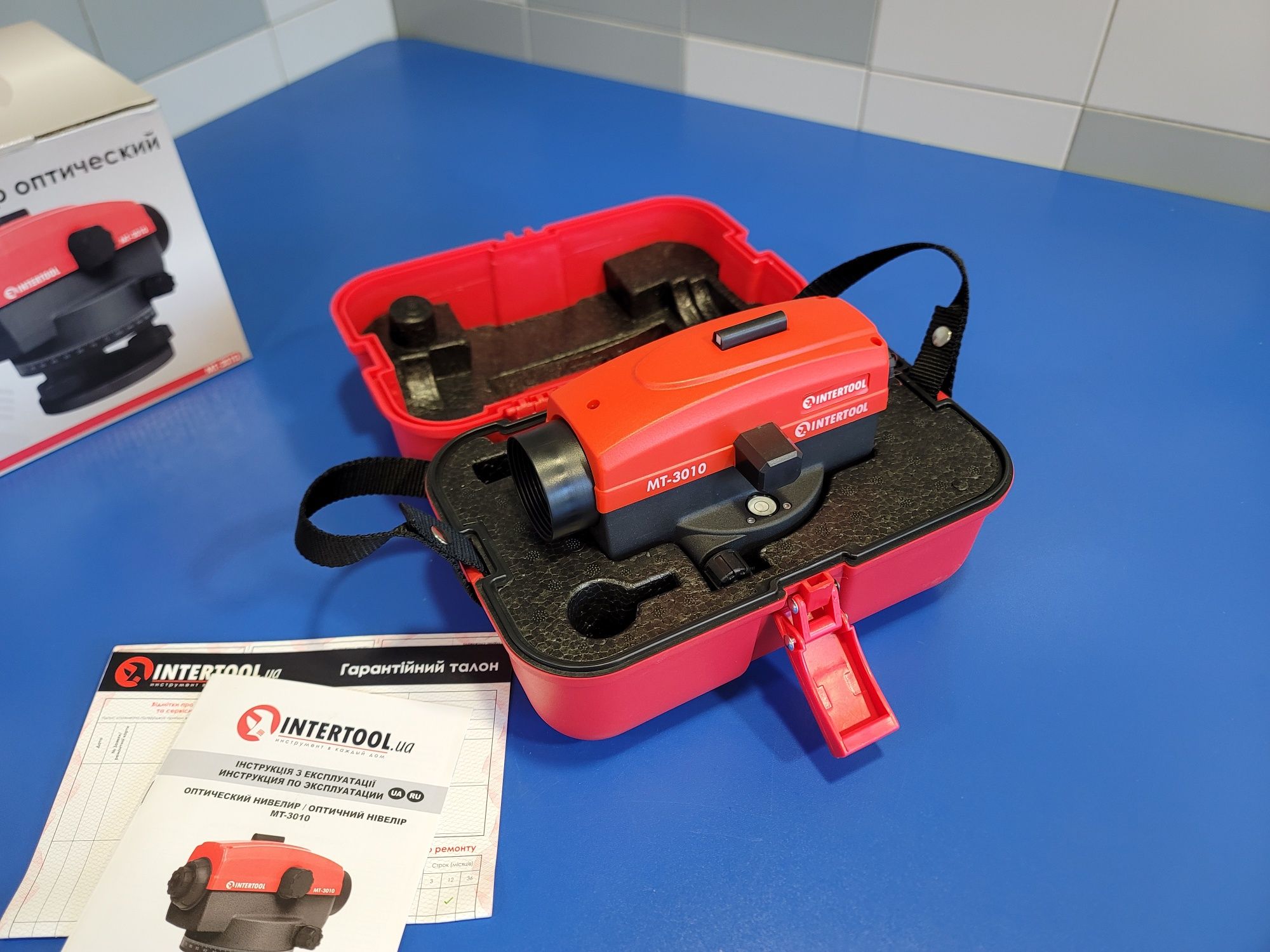 Оптический нивелир на 100м Intertool MT-3010 С Компенсатором Гарантия