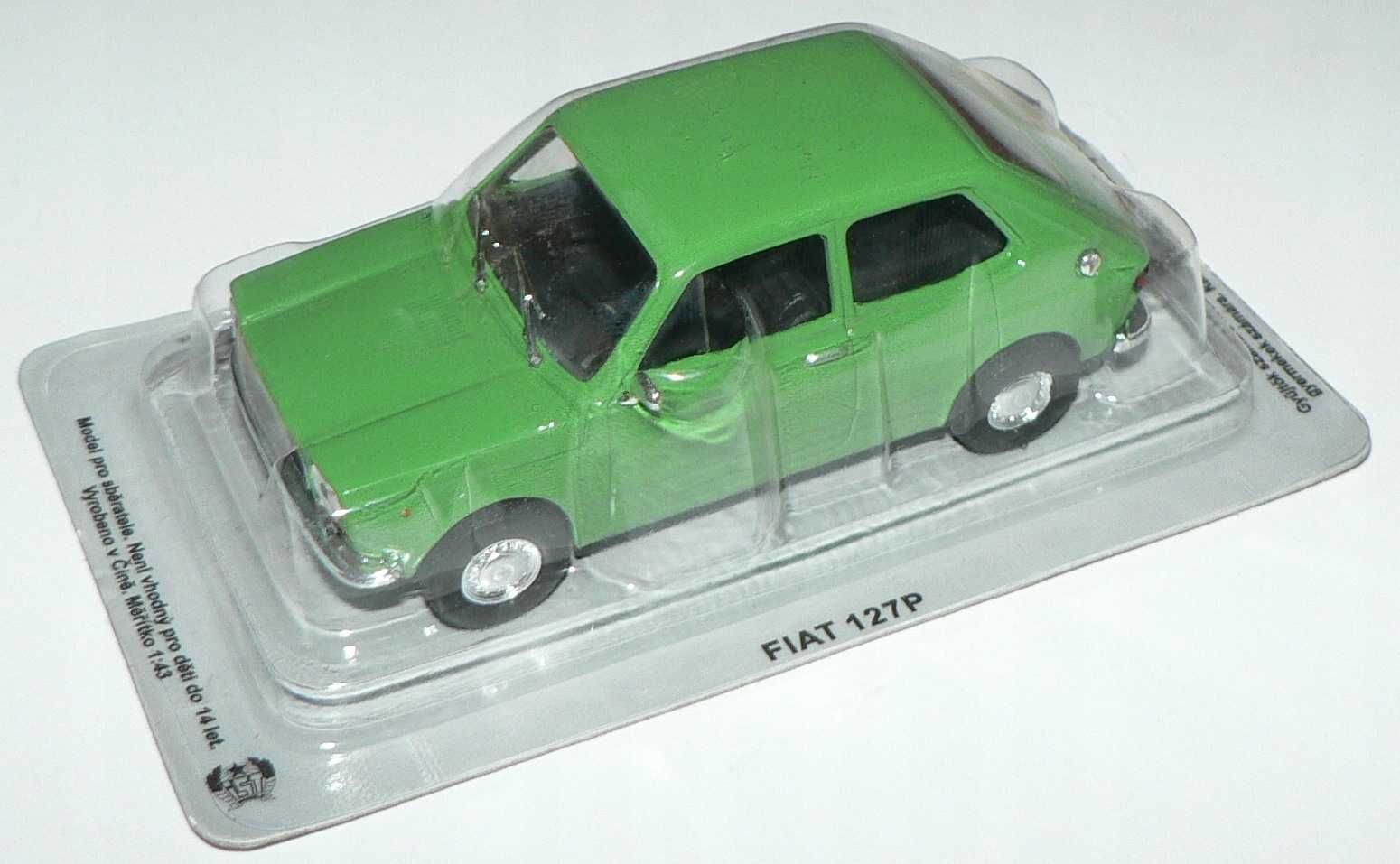 SAMOCHÓD zabawka kolekcjonerski FIAT 127 p UNIKAT PRL model 1:43 NOWY