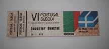 Bilhete Portugal x Suécia
