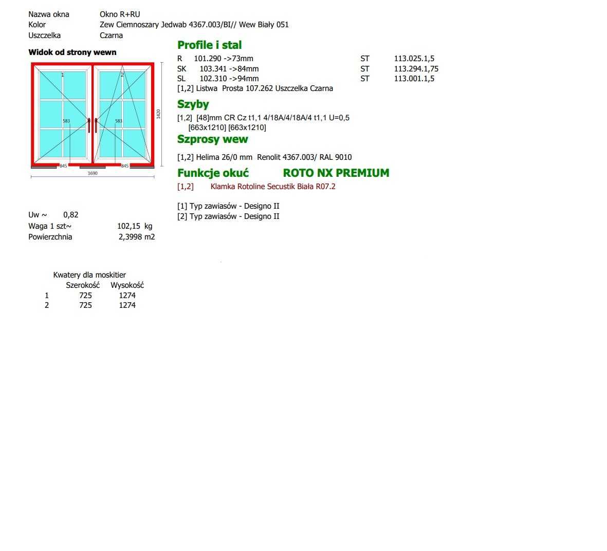 Okno VEKA Softline 82