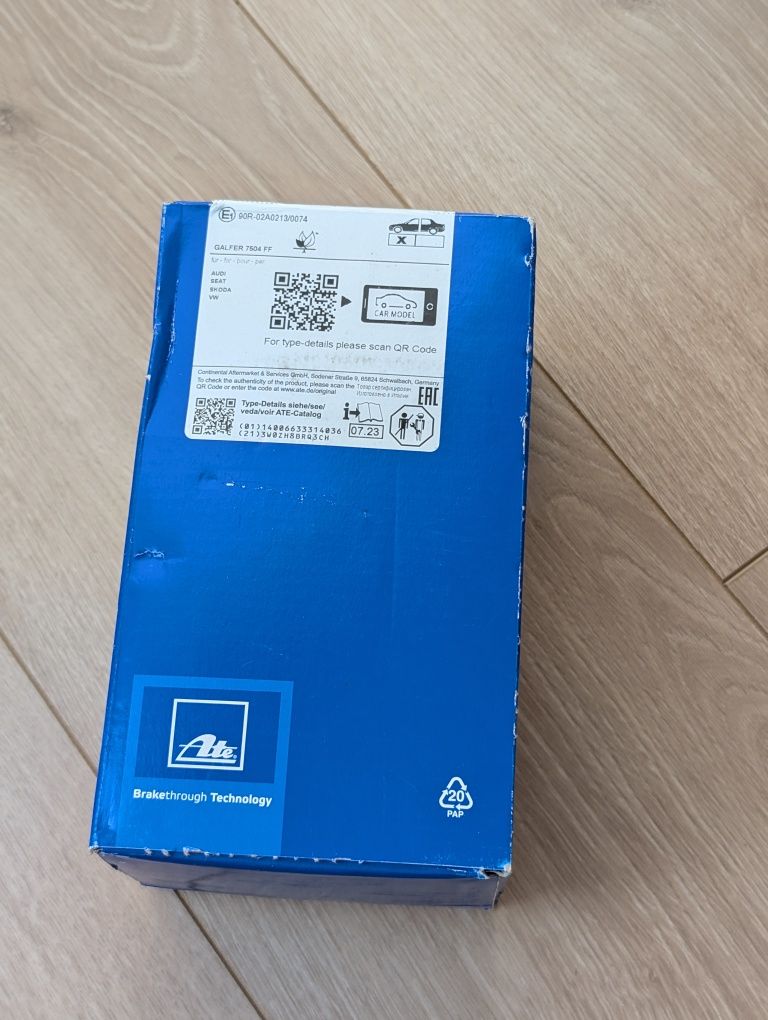 Nowe klocki hamulcowe ATE 602785 – VW/Audi/Skoda/Seat