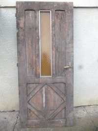 Drzwi drewniane z szybą 201 na 85 cm