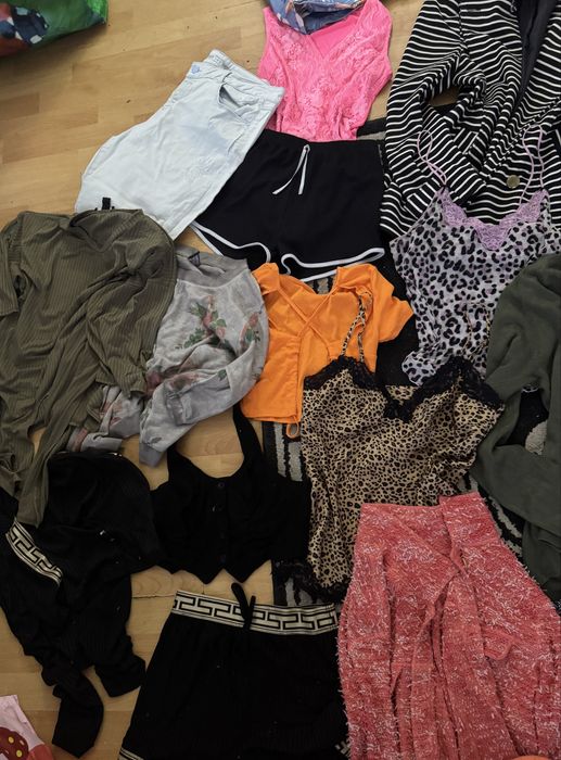 21 sztuk damskich ubrań paczka panterka M L paka giga zestaw butik