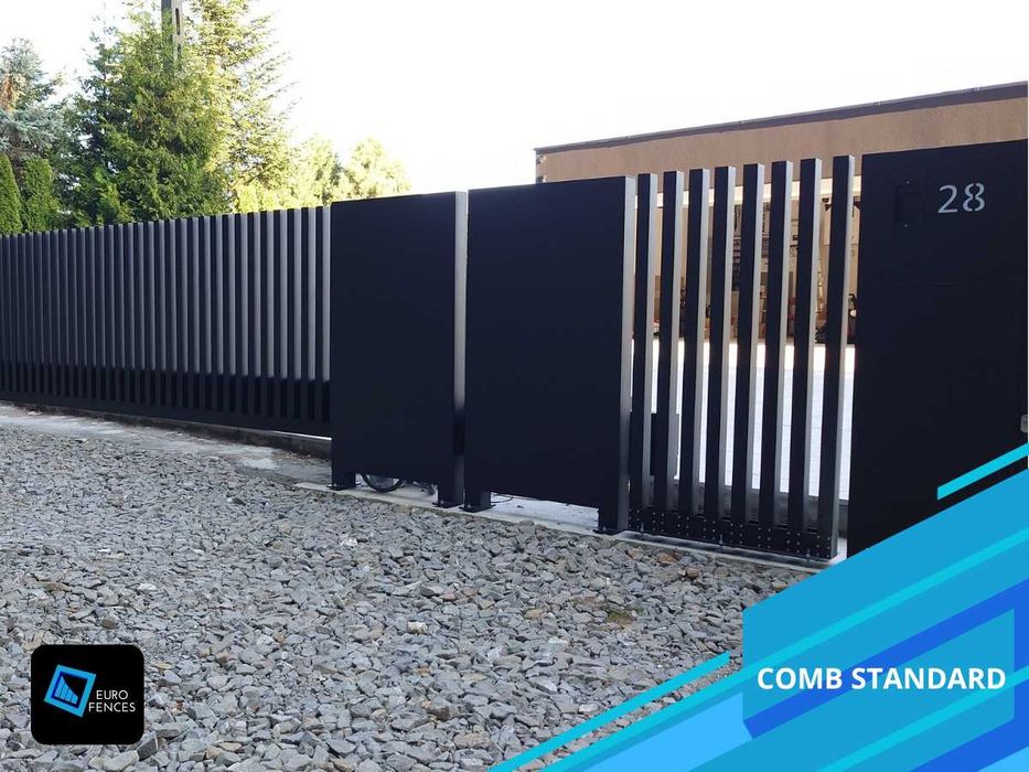 Ogrodzenia aluminiowe Comb Standard - Polski producent Euro Fences