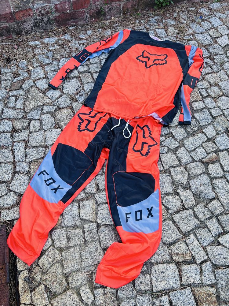 Fox 180 Strój MTB XL Downhill XXL Enduro Cross DH Koszulka Spodnie