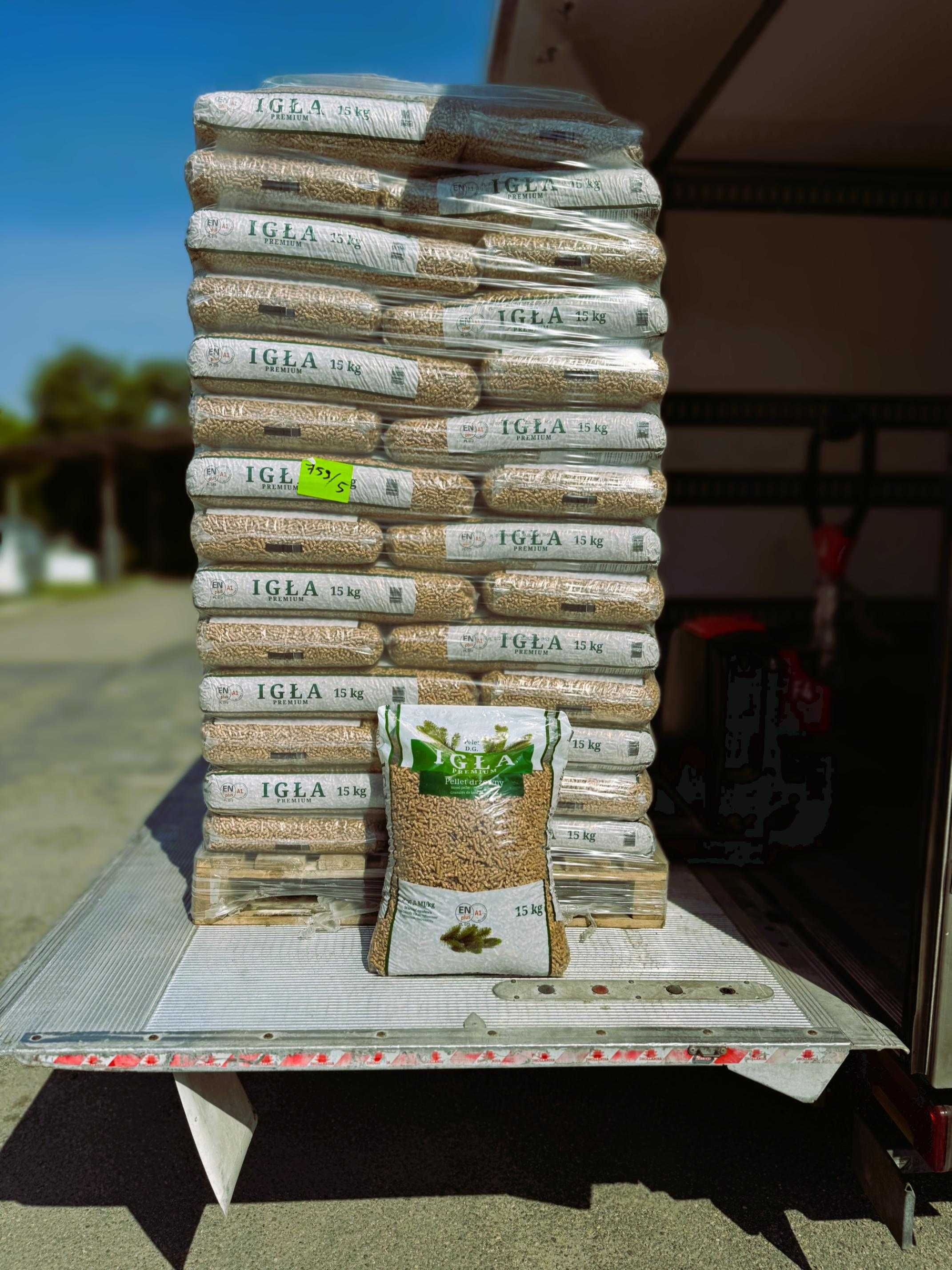 Pellet pelet drzewny Transport GRATIS Igła Premium ENplus A1 6mm