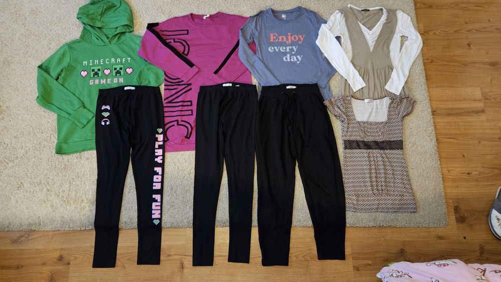 Zestaw markowych ubrań 164 jak nowe