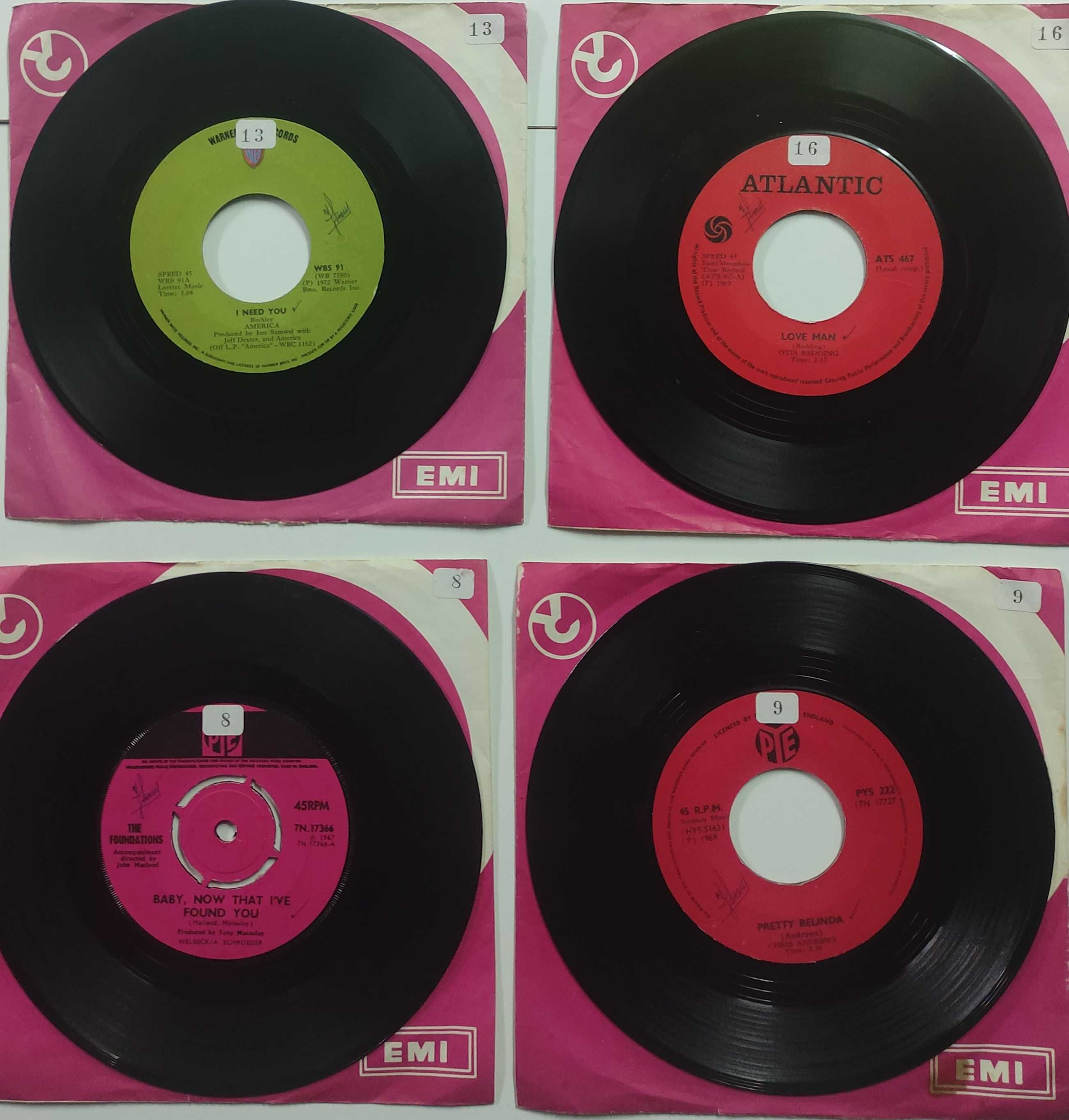 Discos antigos Vinil 7' single (pequenos)