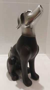 Figurka Figurki Pies Piesek Siedzący Upominek Poliston Polecam 25 cm