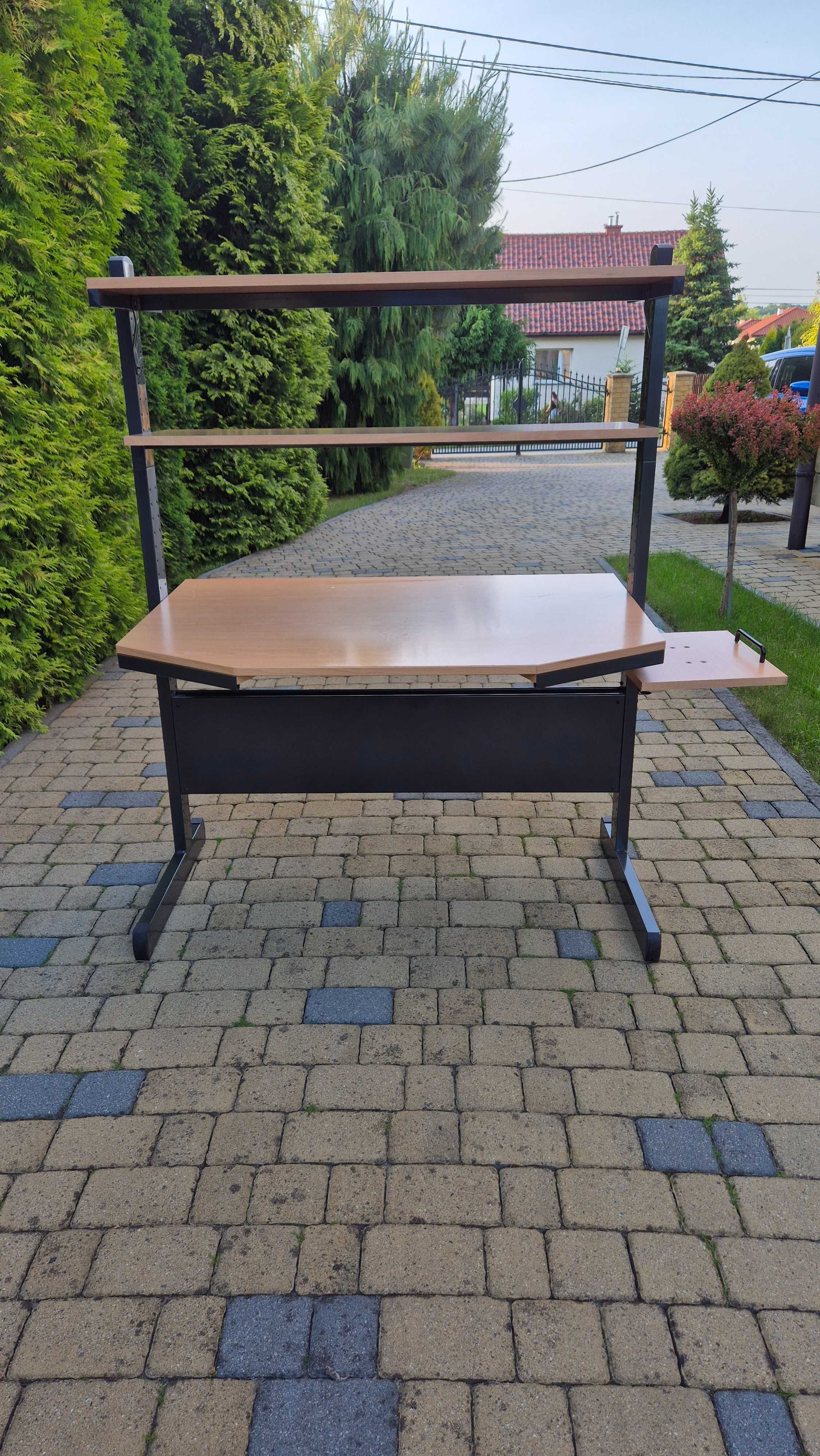 Biurko piętrowe regulowane blaty