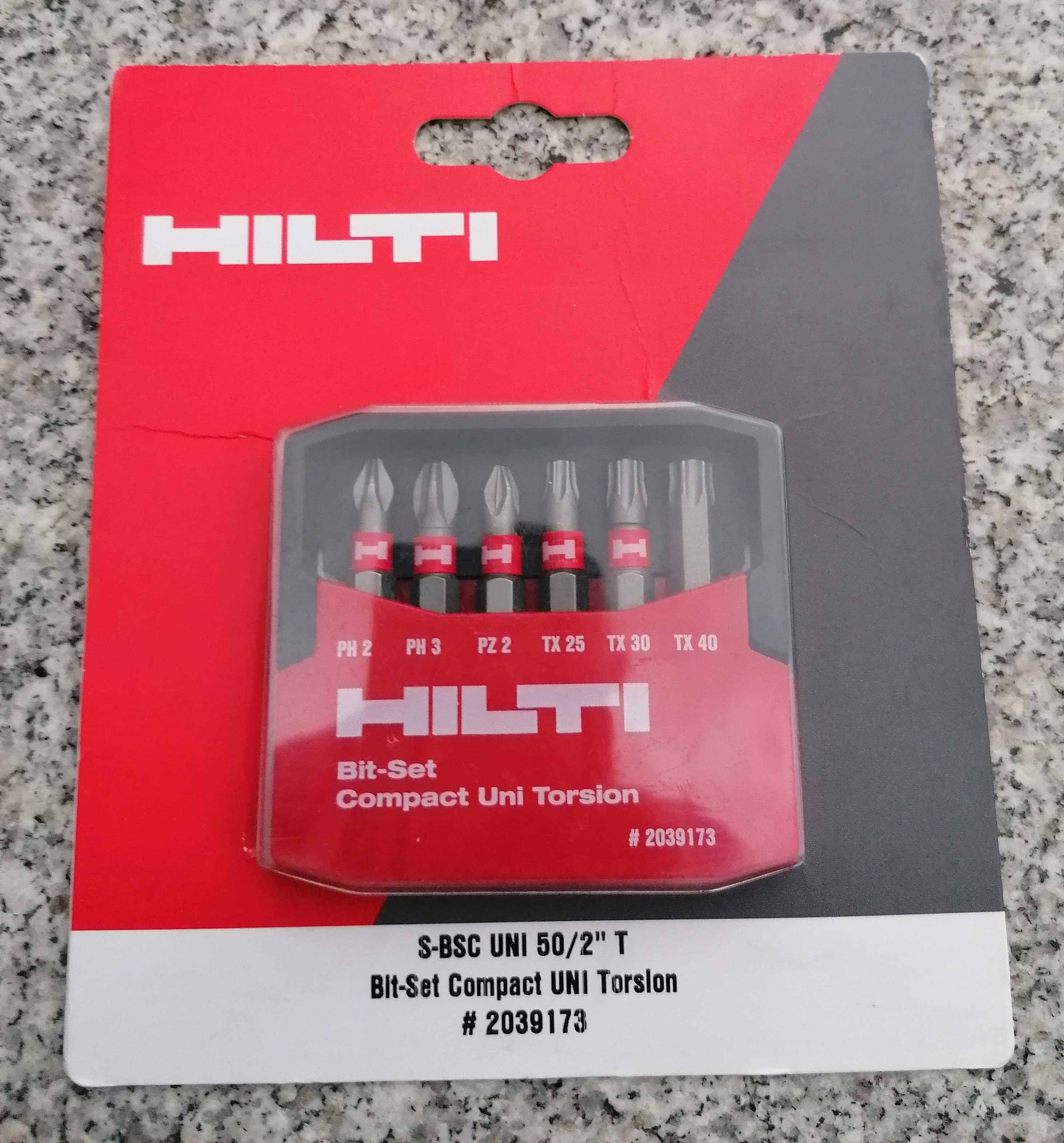 Nowe orginalne zestawy koncowek - bitow HILTI  2 komplety