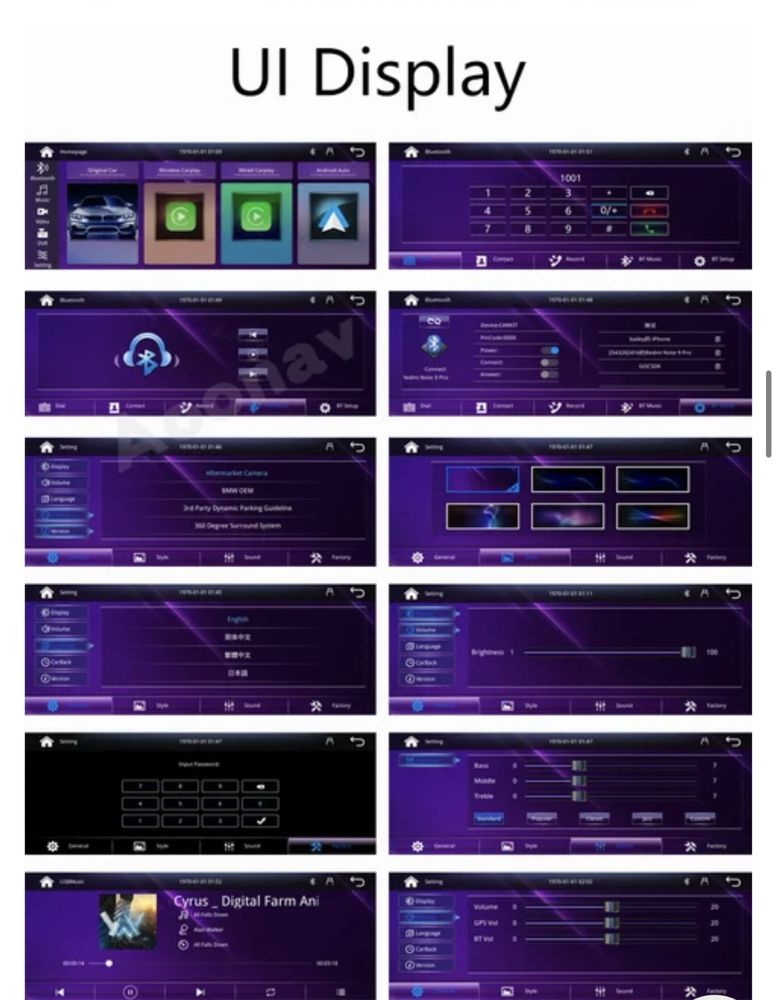 rádio/ecrã de carro, para mercedes benz