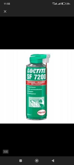 Loctite SF 7200 środek do usuwania uszczelek czyszczenia części 400ml